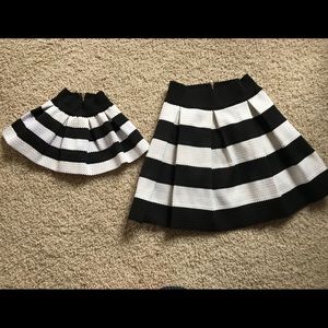 Matching mommy and baby skirts
